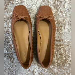 Madewell Women's Brown Woven Ballet Flats 7.5